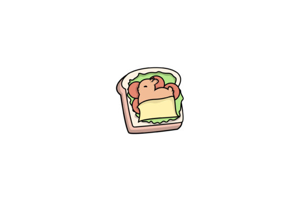 Download Cute Animal Chicken Sleeping Illustration - Chicken Collection