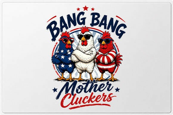 Download Funny Patriotic Chicken Trio PNG - Chicken Collection