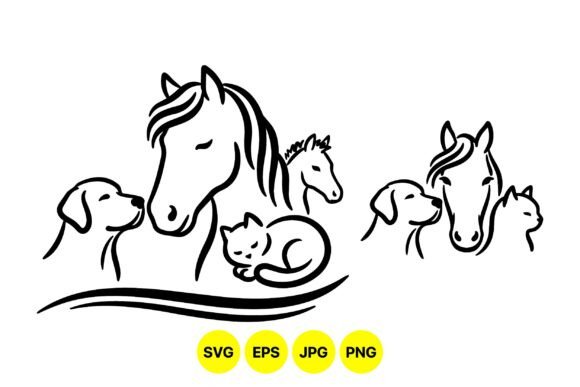 Download Minimalist Animal Line Art Set - Premium Bundle