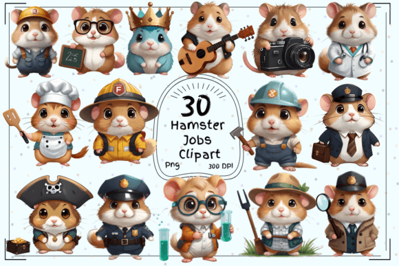 Download 30 Cute Hamster Jobs Clipart - Jobs clipart Collection