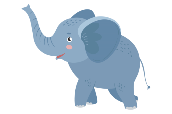 Download Cute Elephant in Scandinavian Style. Fun - Scandinavian Collection