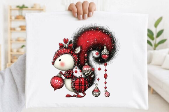 Download Cute Christmas Squirrel with Red. - Cute christmas Collection