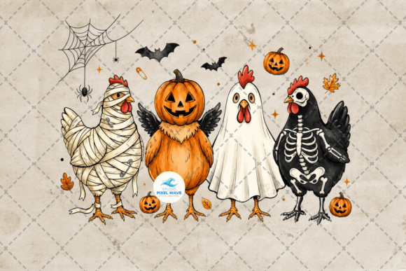 Download Spooky Halloween Chicken Png - Chicken Collection